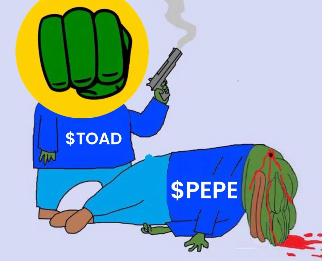$TOAD flips $PEPE